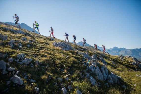 What also counts at the Gore-Tex Transalpine Run: it’s easier in the group.