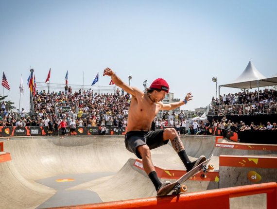 Heimana Reynolds from the USA is currently one of the world's best skateboarders.