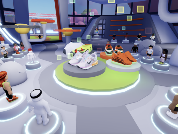 So sieht Nikeland aus: Ein virtueller Sneakerstore im Onlinegame Roblox.