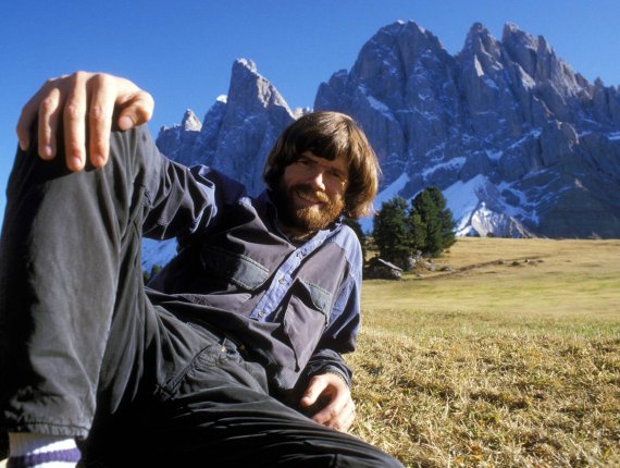 Reinhold Messner is probably the most famous mountaineer in Germany. Born in South Tirol, he was the first to climb the Mount Everest without additional oxygen (1987) and also the first who stood on top of all 14 eight-thousanders (1986). Moreover, the allrounder was the first who ascended an eight-thousanders all on his own (Nanga Parbat, 1978).