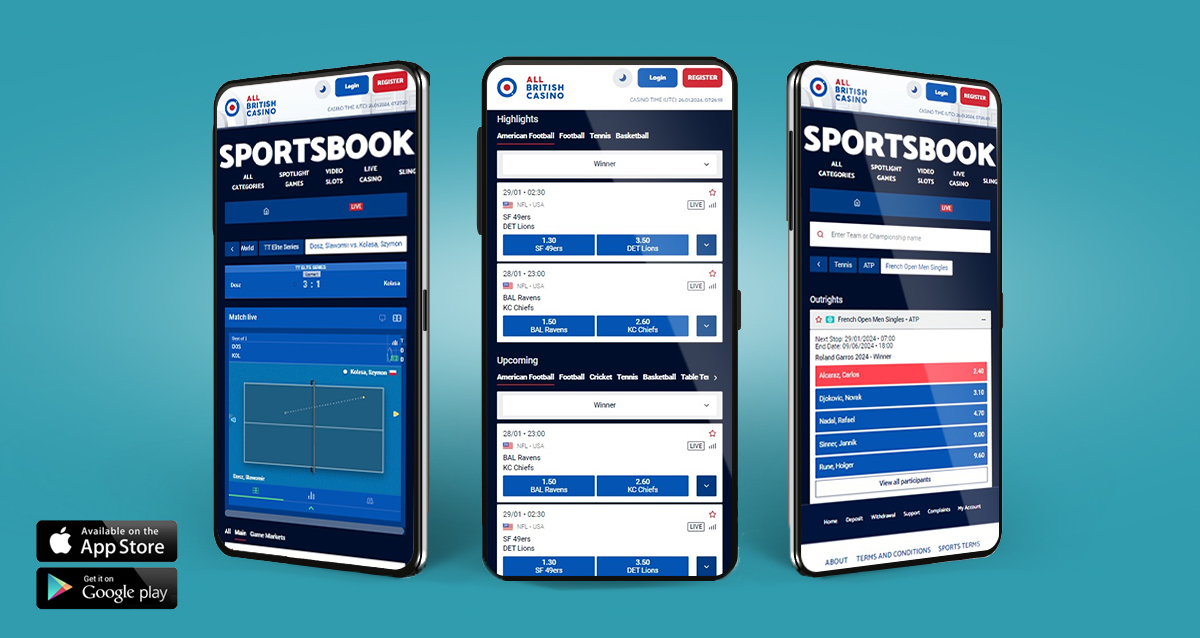 The All British Sports mobile betting app