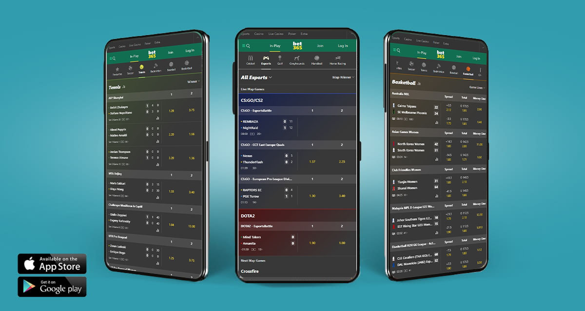  The bet365 mobile sports betting app
