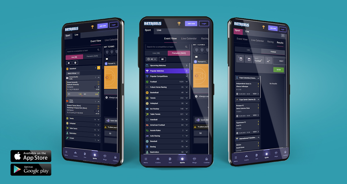 The BetReels mobile betting app