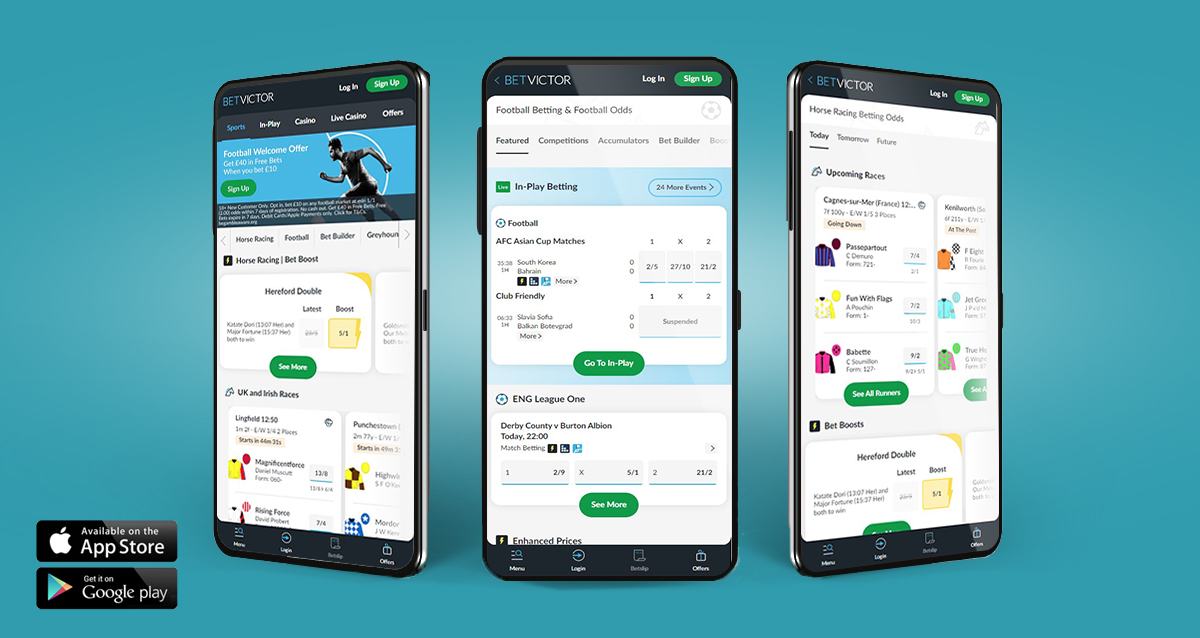  The BetVictor mobile betting app