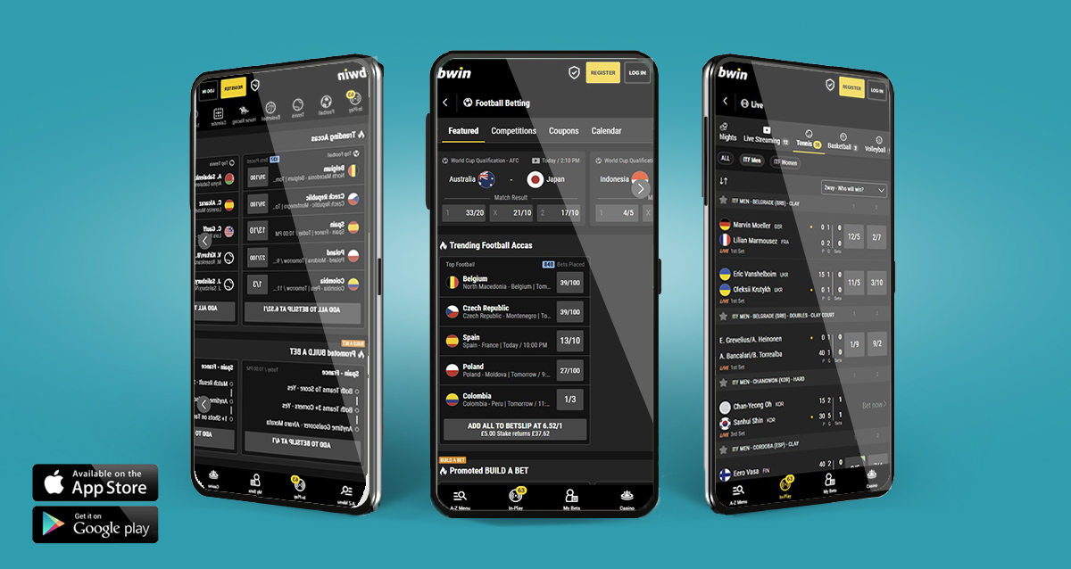 The Bwin mobile betting app