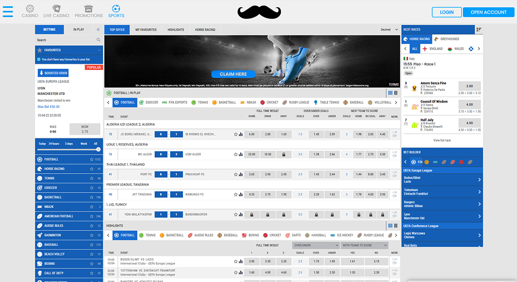 Sports betting on the Mr Play website