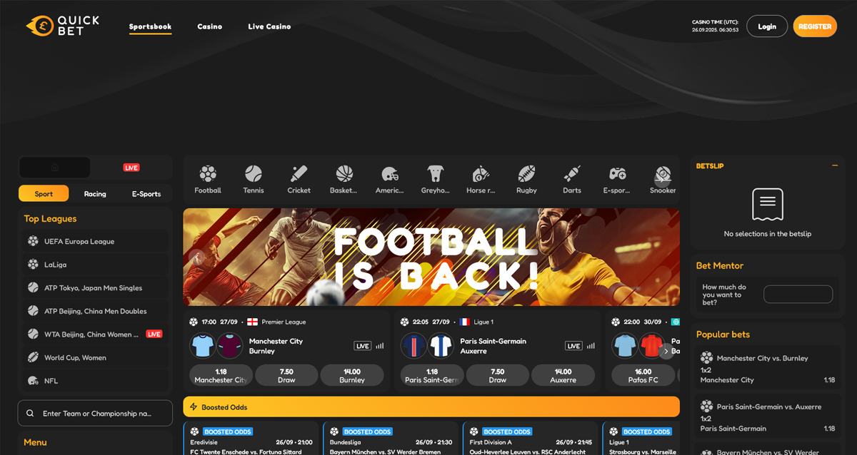 Quickbet online betting site
