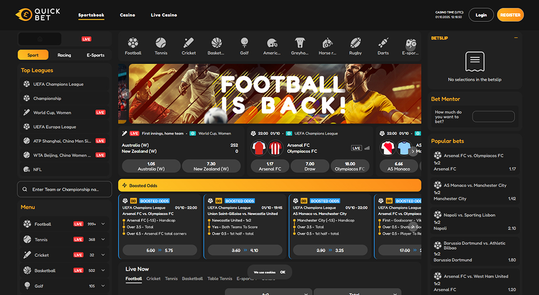Sports Betting On The Quickbet Website