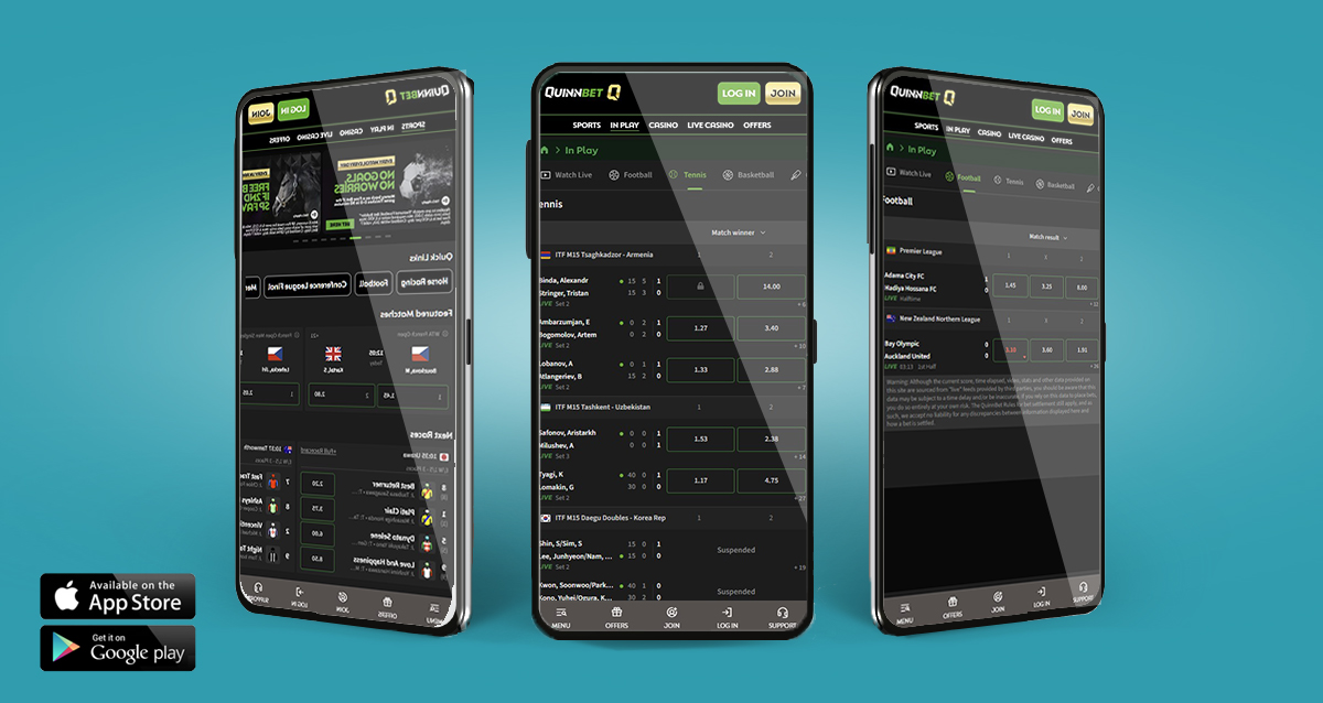 The QuinnBet mobile betting app