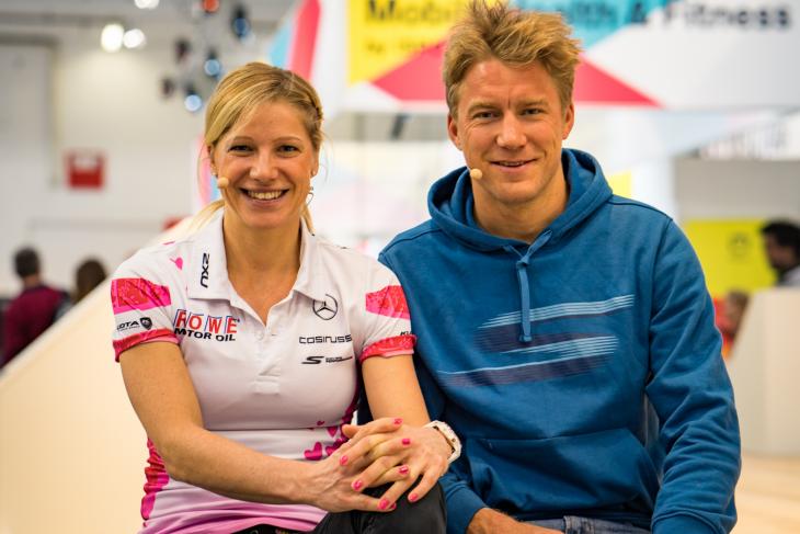 EN- Anja Anja Beranek and Nils Frommhold at the ISPO Munich 2018.
