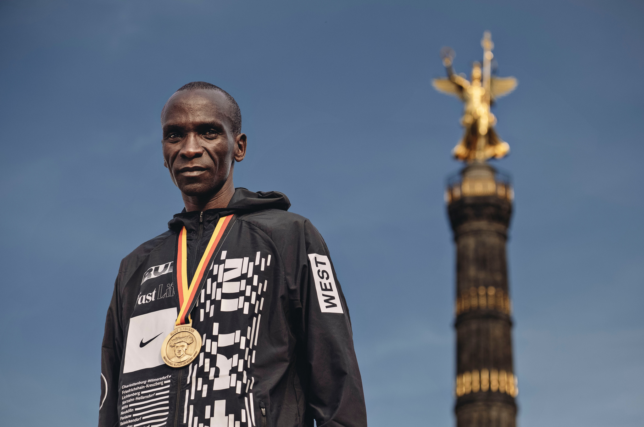 Marathon Weltrekord-Läufer Eliud Kipchoge Eliud Kipchoge in Berlin nach dem Marathon-Weltrekord