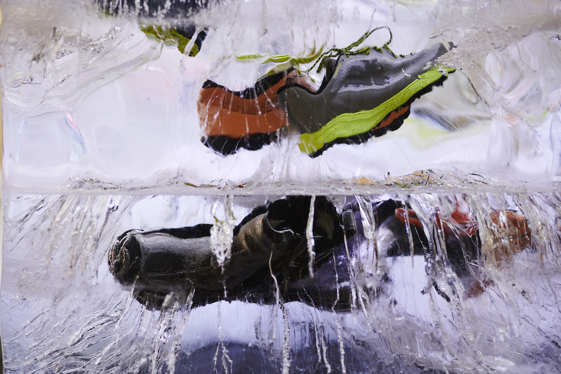 Shoes in ice Shoes in ice