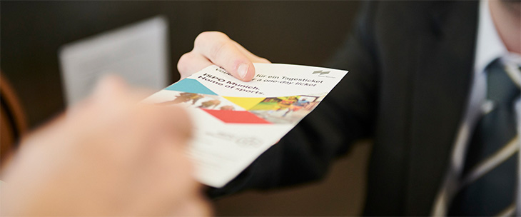 Hand over of ticket Hand over of ticket