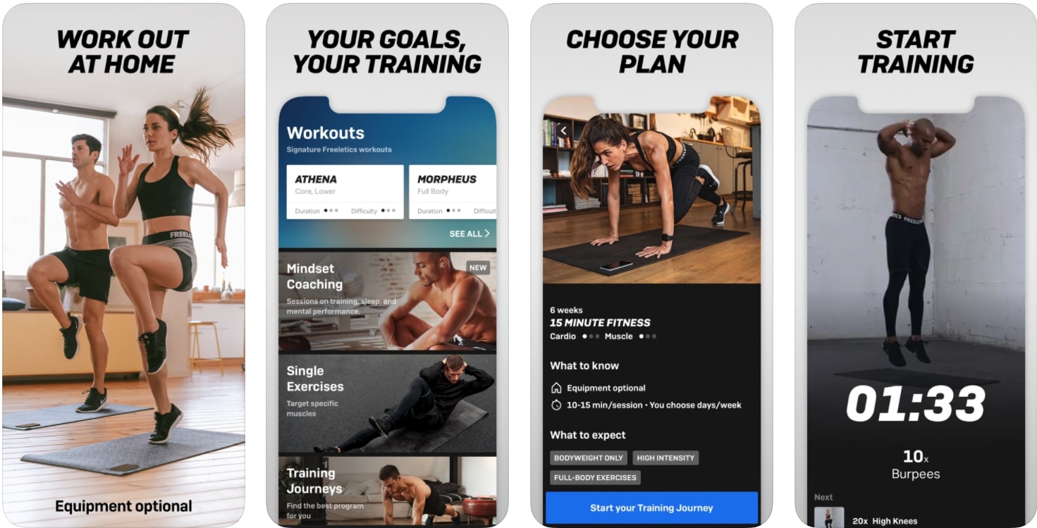 Freeletics Training Fitness App Freeletics Training Screenshots