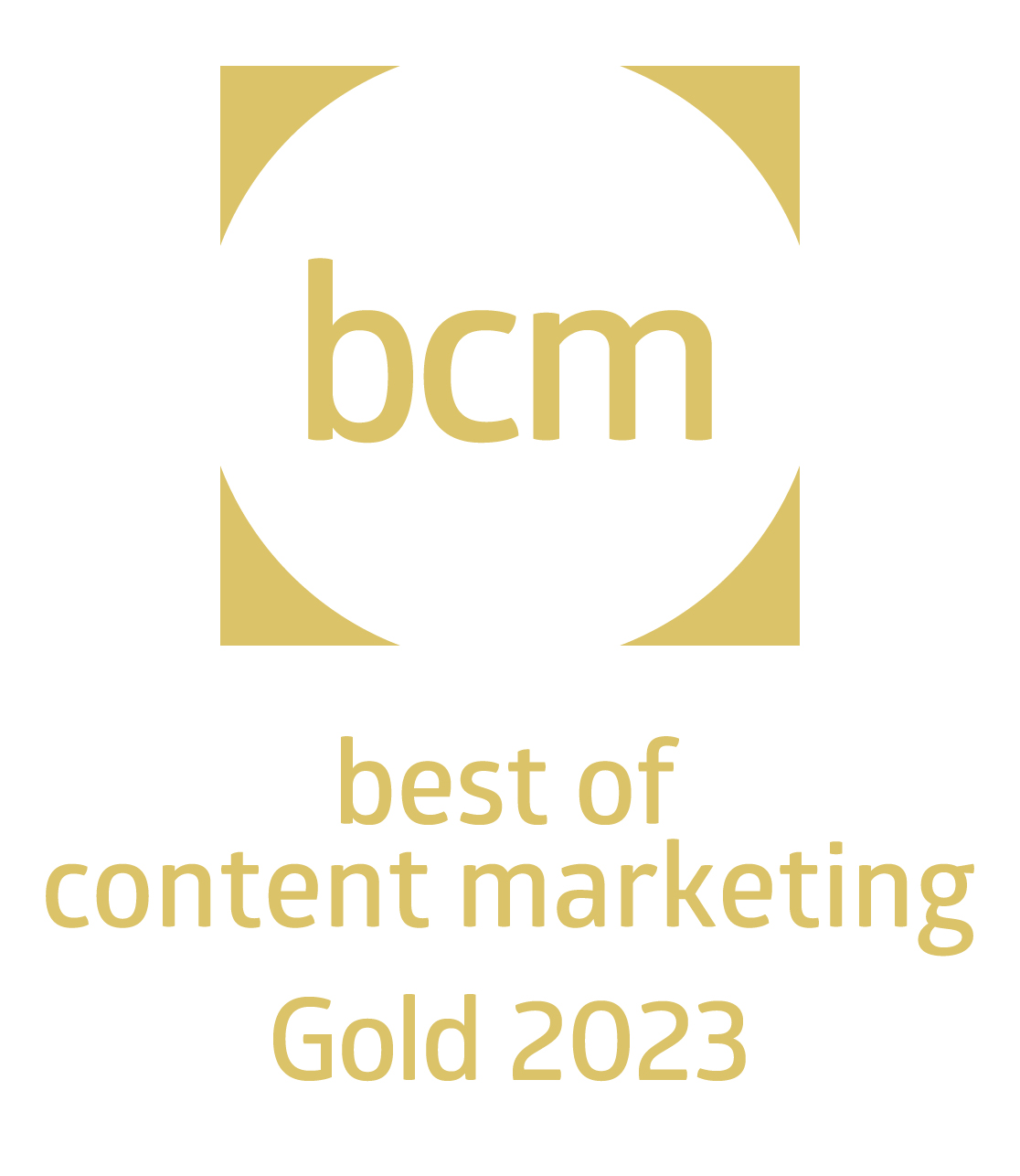 BCM Award in Gold 2023 BCM Award in Gold 2023