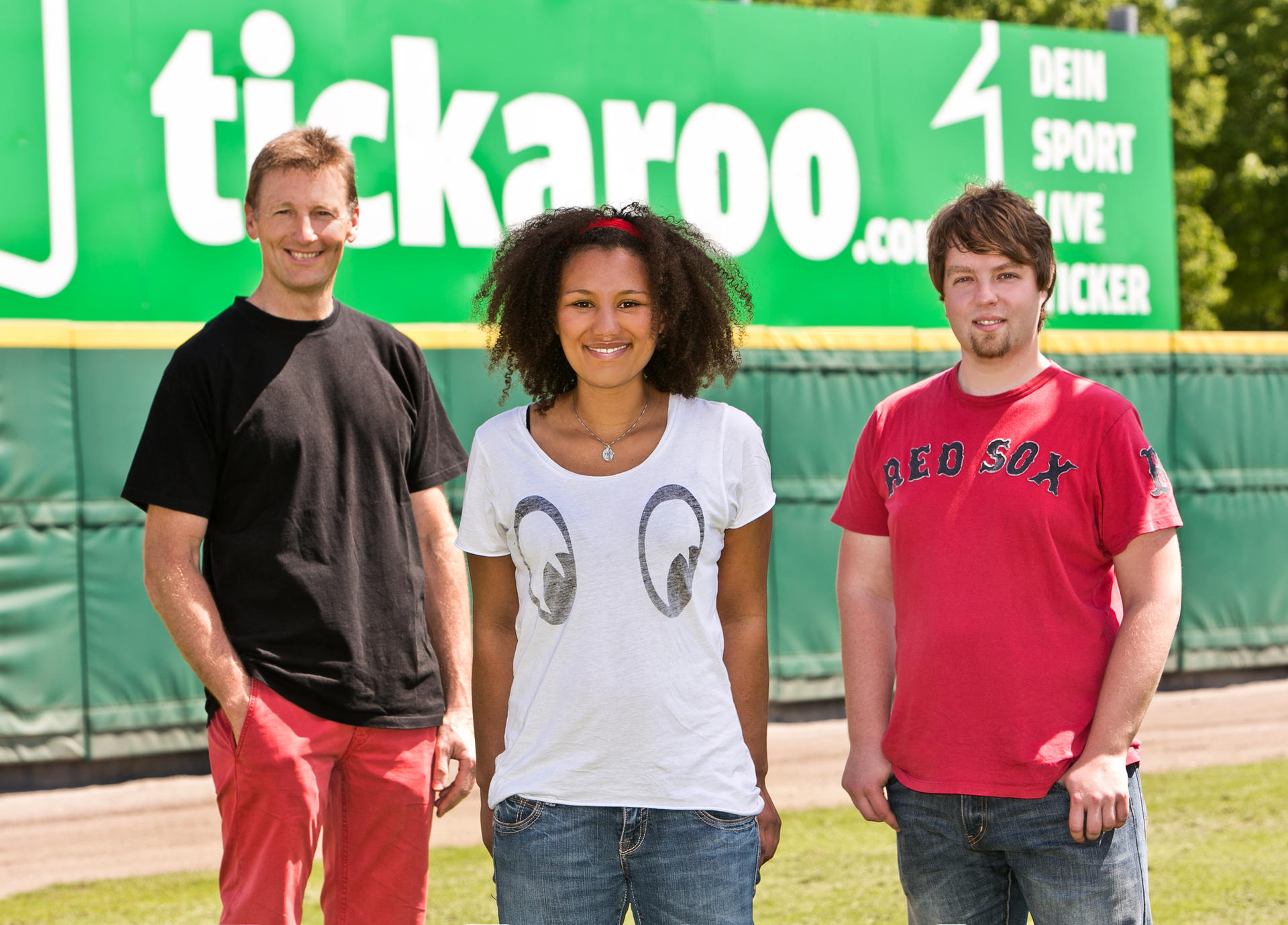 mb-151130-Founders - Dr Peter Dendl Naomi Owusu Andreas Gerauer Die tickaroo-Gründer Dr. Peter Dendl, Naomi Owusu und Andreas Gerauer.