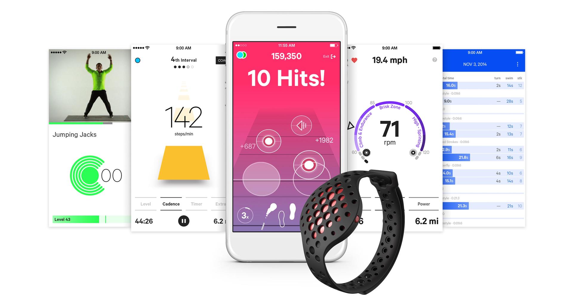 mb-160624-MOOV_AppSport_Collection The MOOV watch comes with an app that collects all your data and acts as your coach.