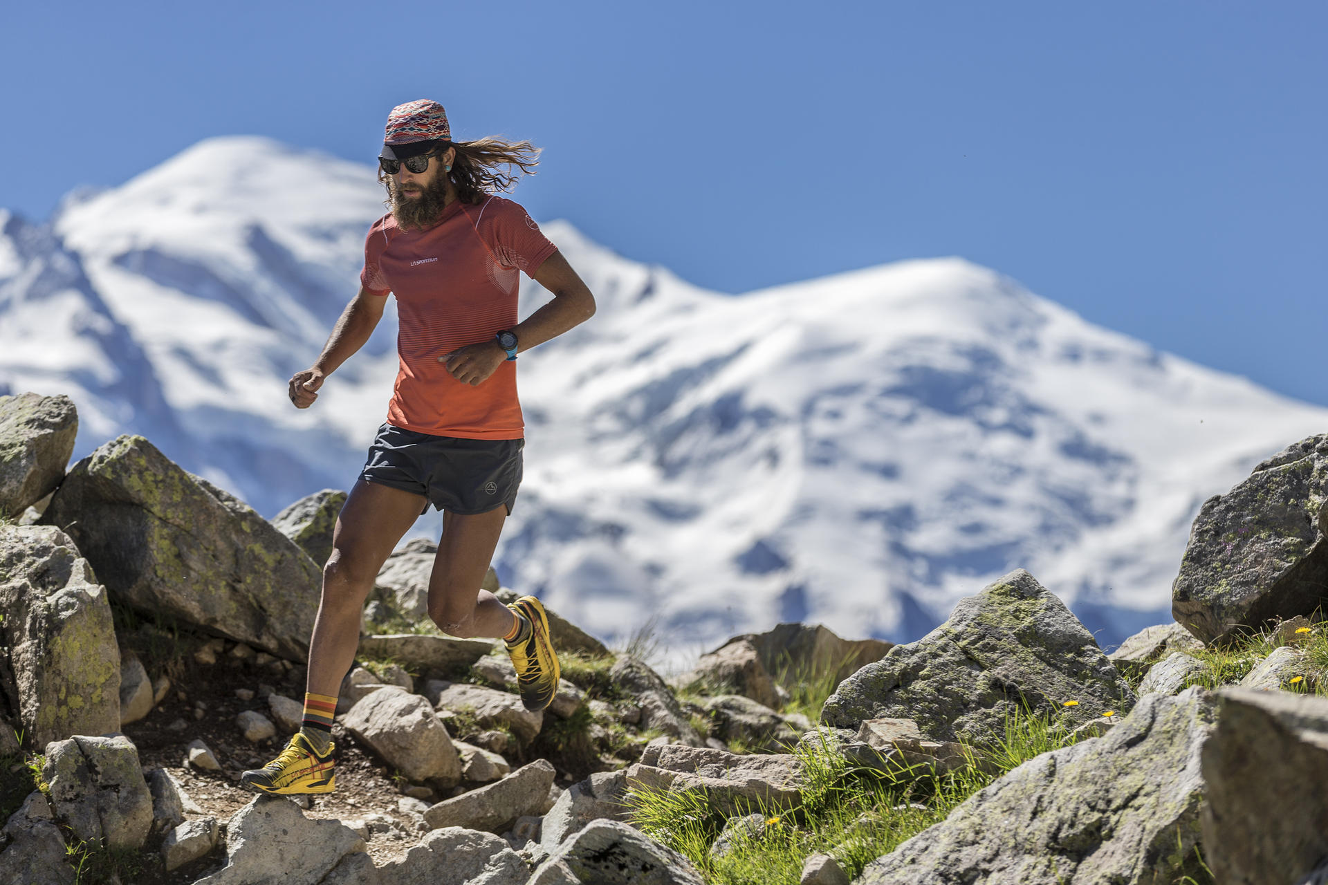 Mountain running and climbing