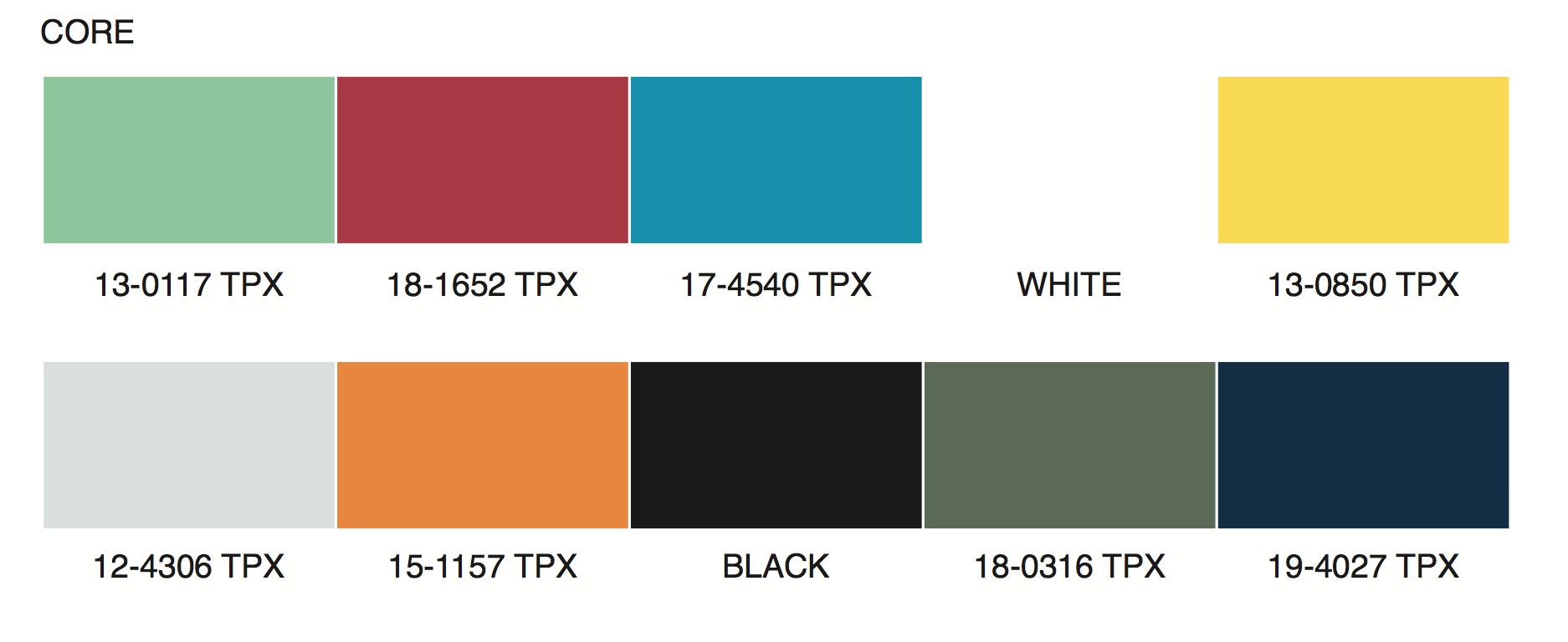 Color Pallette Core2