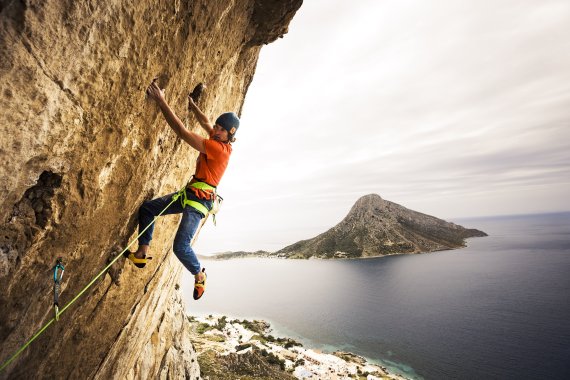 Done properly, climbing is a safe sport. Stefan Glowacz demonstrates. Done properly, climbing is a safe sport. Stefan Glowacz demonstrates.