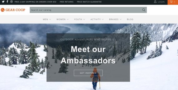 Gear Coop’s webshop competes directly with Amazon & Co. Gear Coop’s webshop competes directly with Amazon & Co.