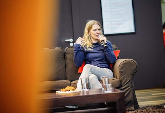 Antje von Dewitz bei der ISPO Munich 2018 Antje von Dewitz bei der ISPO Munich 2018