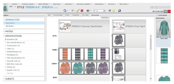 Everything at a glance: With the Lectra software, designers can directly visualize 3D models in different fabrics and colors.