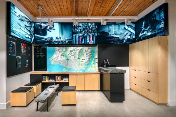 Der 2017 eröffnete Arc'teryx-Store in Vancouver von innen