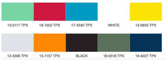 The core color palette of Spring/Summer 2020