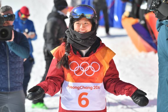 Snowboarderin Liu Jiayu gewann Silber bei den Olympischen Winterspielen in Pyeongchang.
