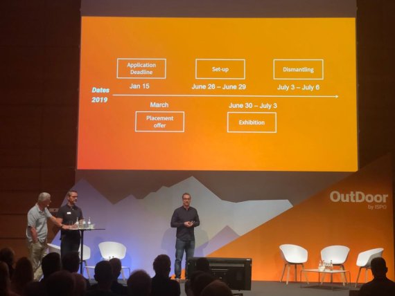 Credit: ISPO.com Markus Hefter, Exhibition Group Director OutDoor by ISPO, presents the important dates for OutDoor by ISPO 2019