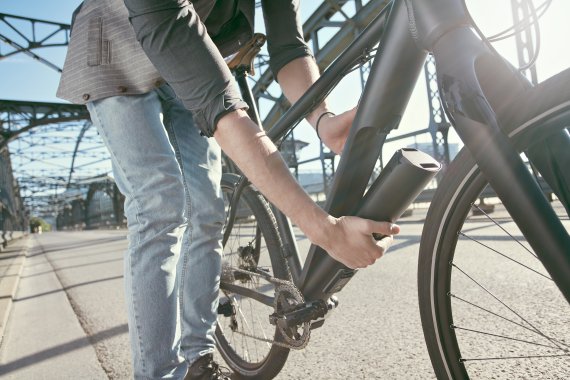 Fazua setzt auf einen abnehmbaren Antrieb aus Motor und Akku.