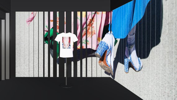 Virtual Studio in the Fashion for Good Museum.