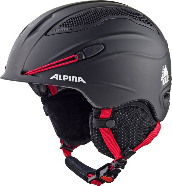 Kopfschutz: Der ALPINA Snow Tour in der Farbausführung „Black-Red Matt“ Kopfschutz: Der ALPINA Snow Tour in der Farbausführung „Black-Red Matt“