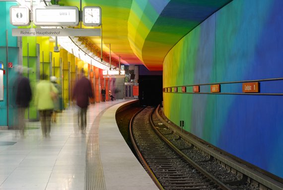 Metro station in Munich Metro station in Munich