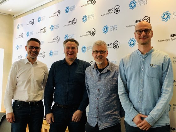 Mark Held new President of the European Outdoor Group Mark Held (2nd from right) becomes new President of the EOG