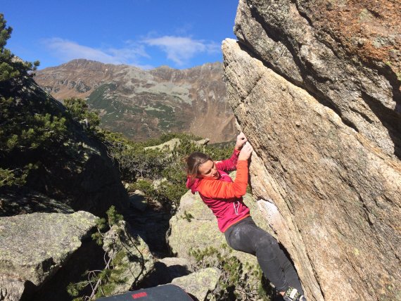 Boulder-Fans kommen in Galtür voll auf ihre Kosten.