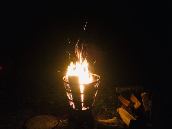 Feuerromantik nach einer langen Klettertour - was gibt es schöneres? Feuerromantik nach einer langen Klettertour - was gibt es schöneres?
