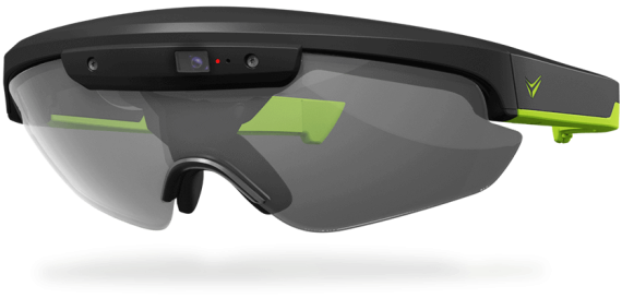 The smart Raptor sunglasses from Eversight project driving data directly into the driver's field of vision.