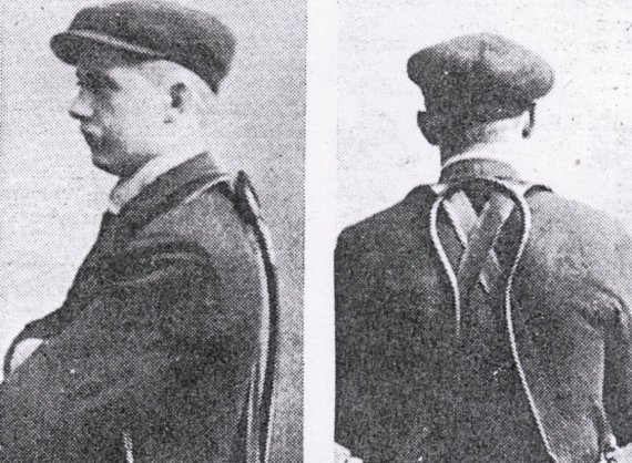 Ole F. Bergan mit seinem damaligen Rucksackgestell. Ole F. Bergan mit seinem damaligen Rucksackgestell.