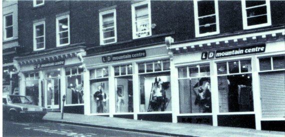 The LD Mountain Center in Newcastle's Dean Street, birthplace of Berghaus.