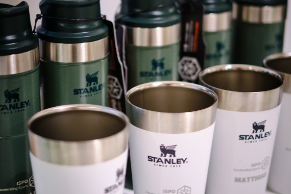 Reusable cups for the ISPO Award 2020 Jury