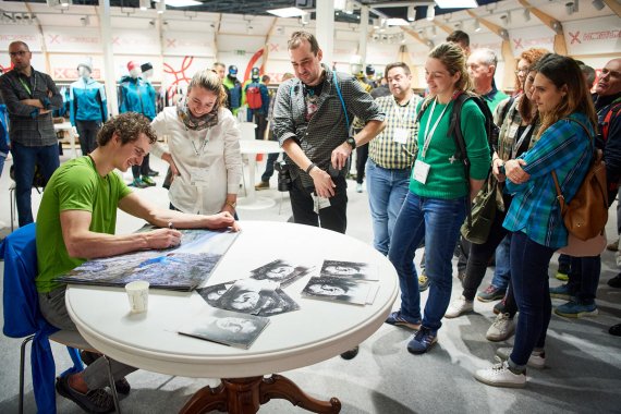Adam Ondra auf der ISPO Munich 2020