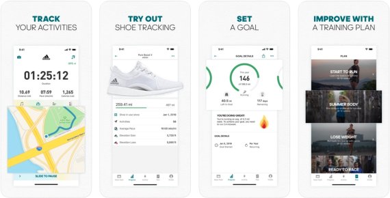Adidas Runtastics Running App Screenshots