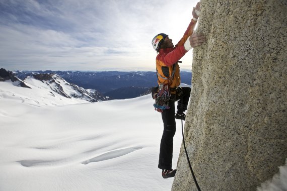 Climbing tours abroad - like here on the Fitz Roy in the Andes - are currently not possible for Stefan Glowacz.