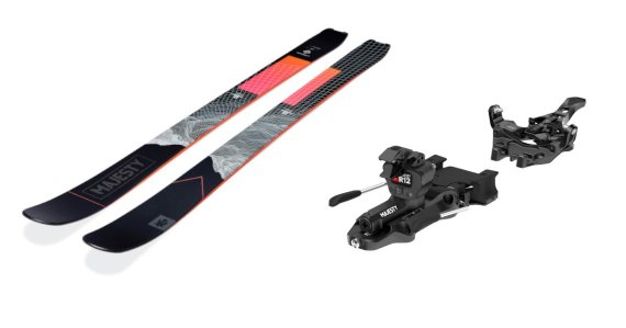 Skitouren Set Supernova Carbon Skis + R12 Bindings