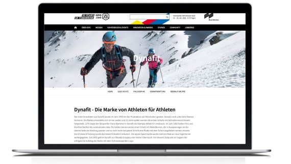 Dynafit Partnerseite auf ISPO.com