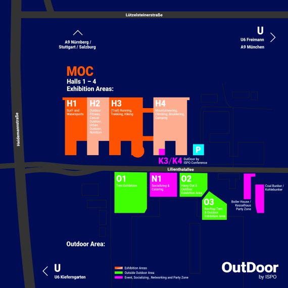 Geländeplan OutDoor by ISPO