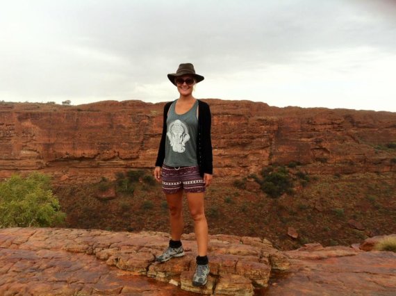 Veronika Gstöttl in the Australian Outback