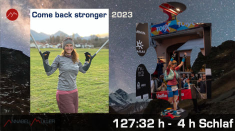 Annabell Müller mit dem Slogan "Come back stronger"